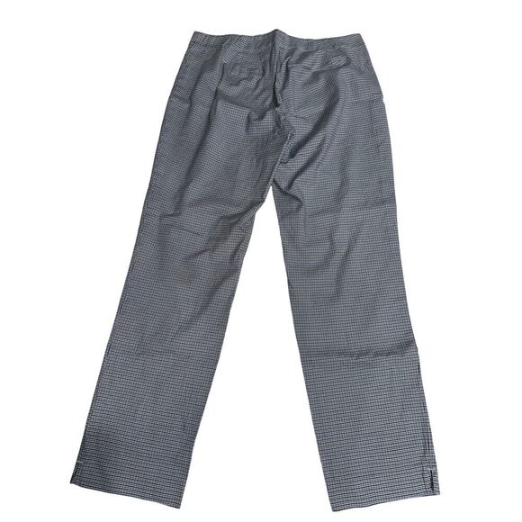 J Jill Houndstooth Plaid Pants Slim Leg Knit Stretch Pockets Black Blue career 6 - Picture 5 of 10